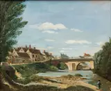 Paul Vernon, Untitled, Oil on Canvas "Bord De Viviere"