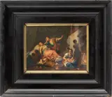 Giambettino Cignaroli, Untitled, Oil on Panel, 19th C., "The Death of Rachel"