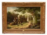 Reuben Hunt, Untitled, Oil on Canvas, Ca. 1887, Young Archers