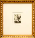 Albrecht Durer, Untitled, Engraving on Laid Paper, "Saint George on Horseback"