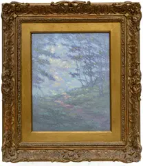 Louis Rowell, Untitled, Oil on Board, "Landscape"