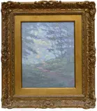 Louis Rowell, Untitled, Oil on Board, "Landscape"