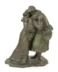 Untitled by Alexandre Descatoire, Bronze Sculpture, L'Adieu, offered Dec 2023