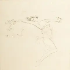 Untitled by Troy Kinney, Etching on Paper, "Dancer", offered Dec 2023