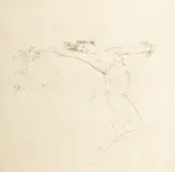 Troy Kinney, Untitled, Etching on Paper, "Dancer"