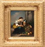 Bartolomé Esteban Murillo, Untitled, Oil on Canvas 19th C., "The Little Fruit Seller"