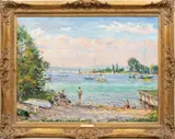 Jan Pawlowski, Untitled, Oil on Canvas "The Beach"