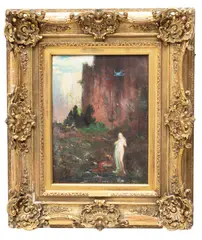 Elliott Daingerfield, Untitled, Oil on Panel "The Morning of Life"