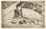 Paul Gauguin, Untitled, Etching, And Aquatint on Cream Wove Paper, 1894, "La Femme Aux Figues"