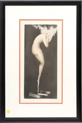 Untitled by Louis Icart, Etching And Aquatint in Colors on Wove Paper, 1940, "Illusion (Tabac Blond)", offered Nov 2023