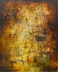 Untitled by Mark Perlman, Encaustic on Wood Panel, "Bloomfield", offered Nov 2023
