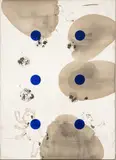 Dirk de Bruycker, Untitled, Mixed Media on Canvas, 1943, "Canada (Moon)"