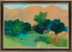 Untitled by Herb Mears, Oil on Panel, "Bold Mountain", offered Nov 2023