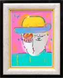 Peter Max, Untitled, Acrylic on Canvas, 1989, "Zero"