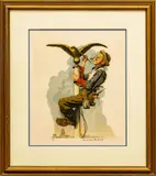 Untitled by Norman Rockwell, Lithograph in Colors on Paper, "Gilding the Eagle", offered Nov 2023