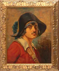 Stephan Chizmarik, Untitled, Oil on Canvas, "the Love Pirate", After Emil Flohri