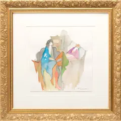 Untitled by Itzchak Tarkay, Watercolor on Paper, offered Nov 2023