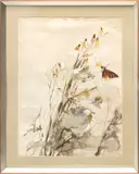 Richard Jerzy, Untitled, Watercolor on Paper, 1970, "Monarch Butterfly"