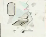 Gordon Newton, Untitled, Charcoal, Colored Pencil And Paint on Wove Paper Ca. 1971, "Untitled", Two Works