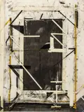 Gordon Newton, Untitled, Charcoal, Ink And Tape on Wove Paper, 1972, "Untitled"
