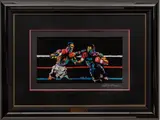 Untitled by LeRoy Neiman, Serigraph on Black Wove Paper Mike Tyson Vs. Evander Holyfield, offered Nov 2023