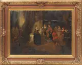 Untitled by Jean-Antoine Watteau, Oil on Canvas, 19th C., L'amour Au Theatre Francais, offered Nov 2023