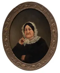 John Henry Witt, Untitled, Oil on Board, "Portrait of a Woman"