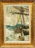 Montague Dawson, Untitled, Print on Paper, "The Rising Wind"