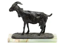 Untitled by Pierre-Jules Mêne, Bronze Sculpture, "Goat", offered Nov 2023