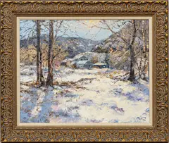 Pierre Bittar, Untitled, Oil on Canvas, "Winter in Colorado"