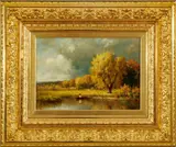 James Renwick Brevoort, Untitled, Oil on Canvas "Autumn Afternoon"
