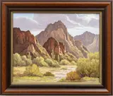Susanne Nyberg, Untitled, Oil on Canvas, "Tatum Canyon Behind Squaw Peak"