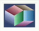 Op Art by Victor Vasarely, Screenprint in Colors on Wove Paper, offered Oct 2023