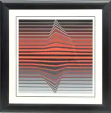 Op Art by Victor Vasarely, Screenprint in Colors on Wove Paper, offered Oct 2023