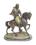 Untitled by Antoine-Louis Barye, Bronze Sculpture "Arab on Horseback", offered Oct 2023