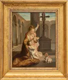 Niccolò Cecconi, Untitled, Oil on Canvas, Late 19th C., "la Preghiera"