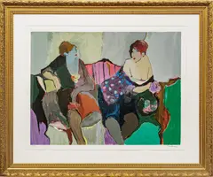 Itzchak Isaac Tarkay, Untitled, Serigraph on Paper, "Temptation"