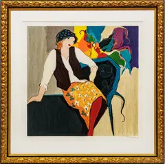 Itzchak Isaac Tarkay, Untitled, Serigraph on Paper "Harmony"