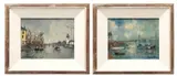 Louis Dali, Untitled, Oil on Canvas, "Canal Scenes"