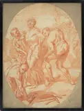 Sanguine Drawing by Francesco Trevisani, on Paper, offered Oct 2023