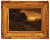 Untitled by Benigino Yamero Ruiz, Oil on Artist Board, "Barbizont Landscape", offered Oct 2023