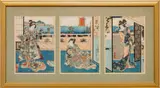 Utagawa Kunisada II, 3, Woodblock Prints "Returning Sails from Yabase"