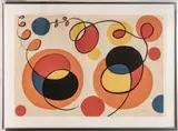 Alexander Calder, Untitled, Lithograph In Colors On Paper, 1970, Loops And Spheres