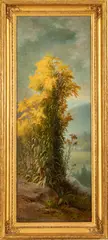 Untitled by Benjamin Champney, Oil On Panel, Ca. 1875, Goldenrod, Conway Meadow, offered Sep 2023