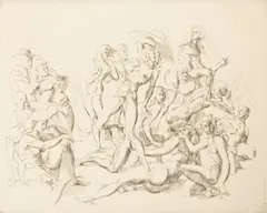 Untitled by Reginald Marsh, Engraving On Paper, Ca. 1942, Coney Island Beach, offered Sep 2023