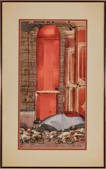 Roy Gerrard, Untitled, Watercolor, Acrylic, And Ink Over Graphite On Paper, 1982, The Morning Rush