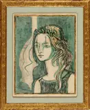 Françoise Gilot, Untitled, Lithograph In Colors On Wove Paper, Paloma