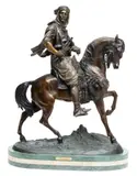 Untitled by Antoine-Louis Barye, Bronze Sculpture, Arab On Horse, offered Sep 2023