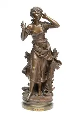 Untitled by Mathurin Moreau, Bronze Sculpture, 1889, L'Echo, offered Sep 2023