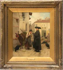 Jules Worms, Untitled, Oil On Canvas Ca. 1900, A Gesture Of Respect